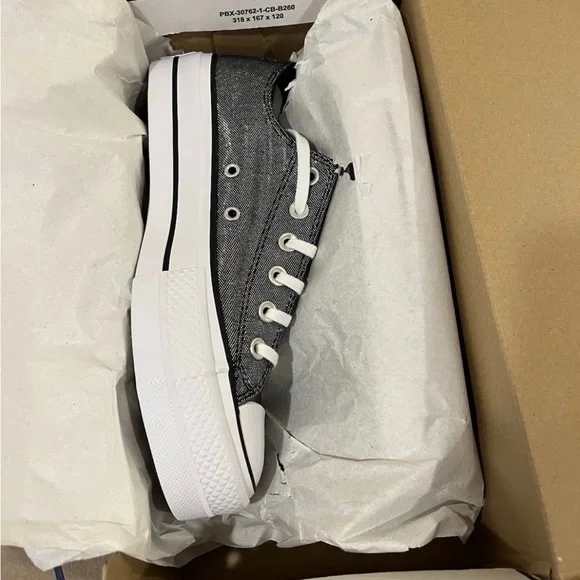 Converse Chuck Taylor All Star Women's Glitter Lift Sneakers - Picture 4 of 5